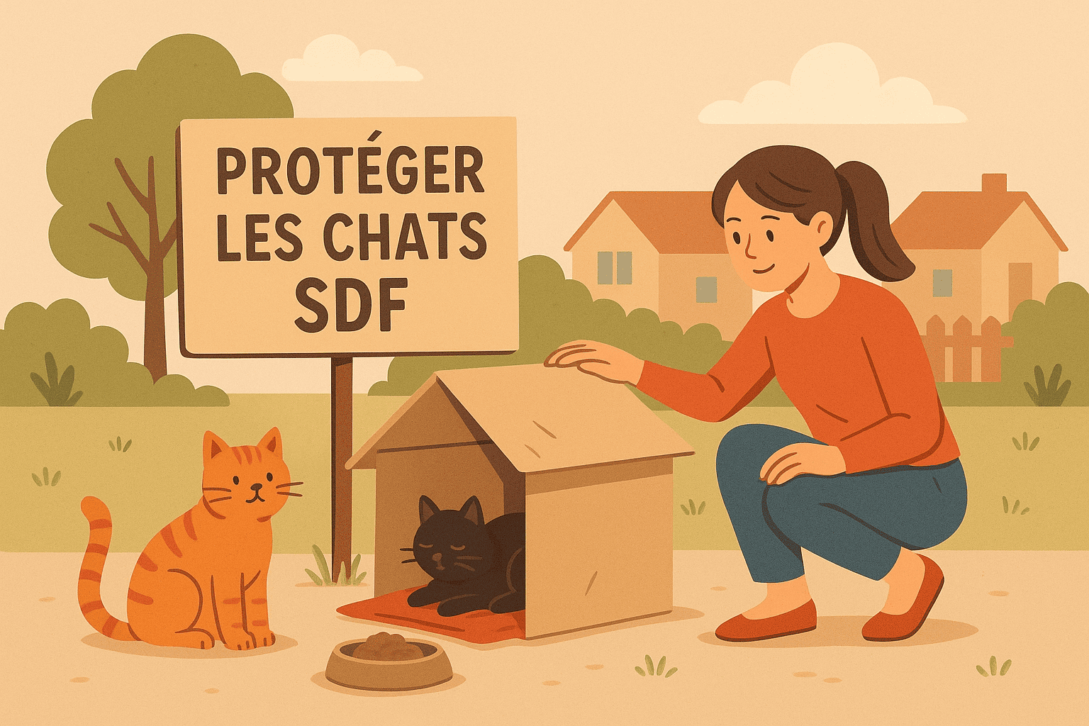 Mon projet pour protéger les chats sdf de mon quartier.
