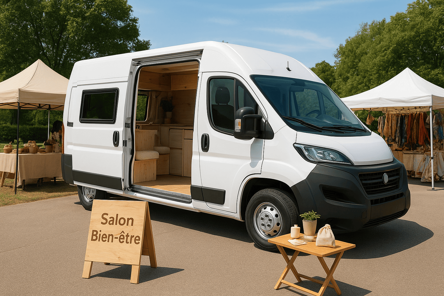 Véhicule multifonction : salon, vacances, marchés