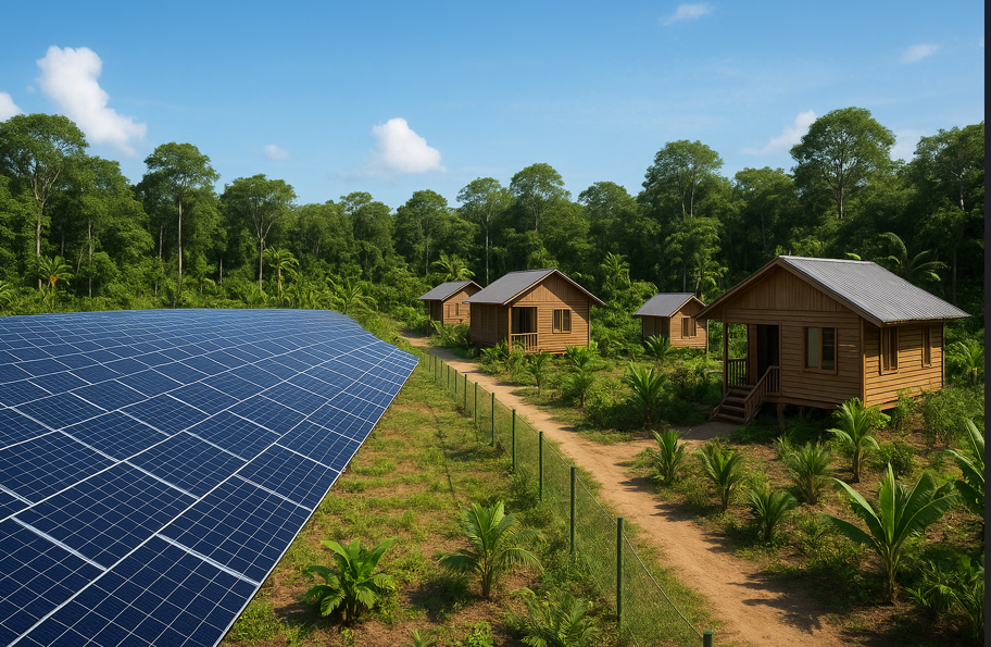 Soleil & Nature en Guyane » – Ferme solaire et éco-lodge sur 4 hectares