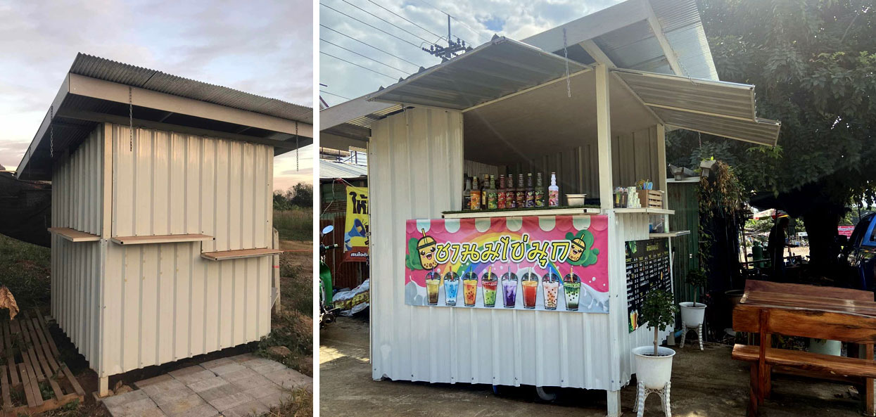Un stand sur le marché