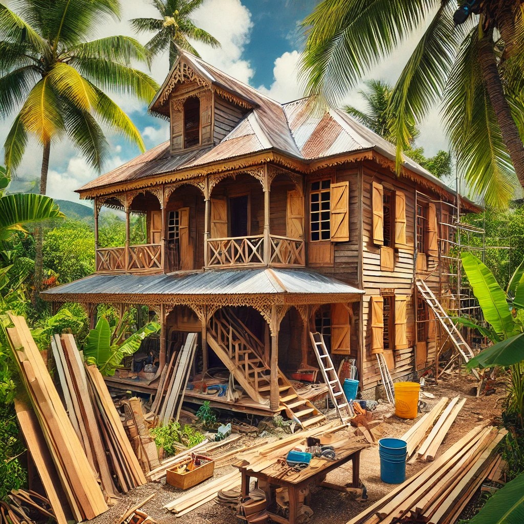 Projet de Rénovation : Une Maison Authentique au Cœur de la Guadeloupe